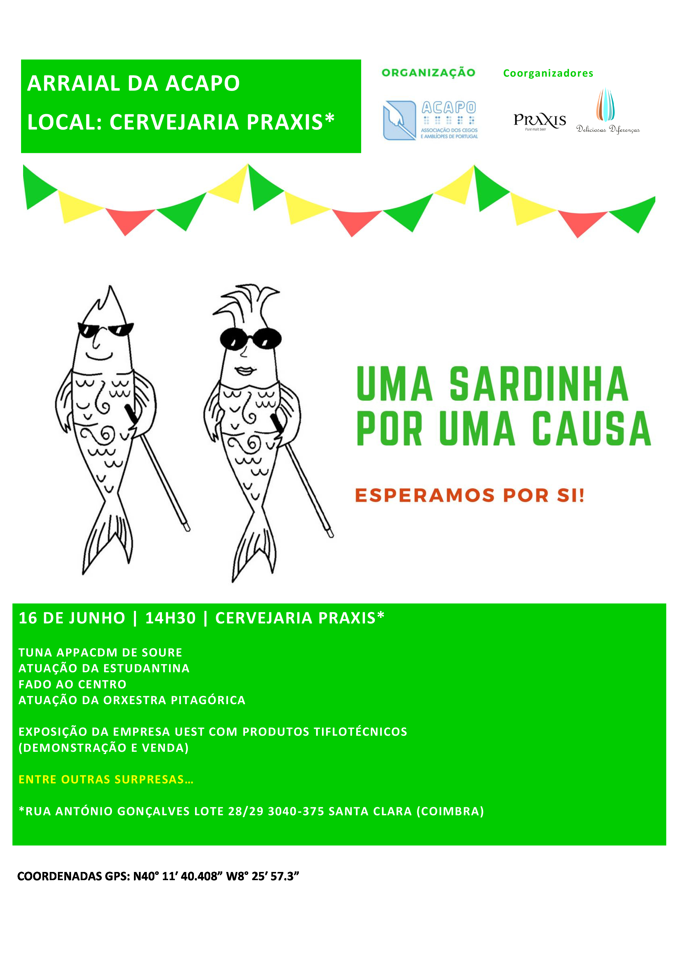 Cartaz "Uma sardinha por causa"