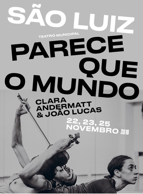 Cartaz peça de teatro "Parece que o mundo"