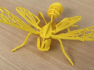 Representação de uma borboleta - peça criada pela Sala de Projetos de Automação e Robótica da ESFF.