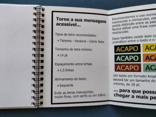 Página final que inclui regras e recomendações para mensagens mais acessíveis