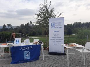 Maria da Luz Ribeiro, Técnica de Braille na Delegação do Porto, no espaço de divulgação e atividades da ACAPO no Parque Urbano Dr. Mário Fonseca.