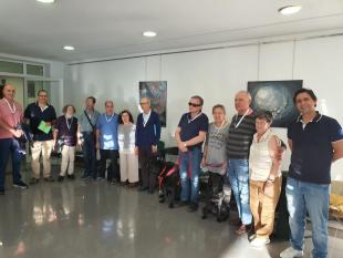 Grupo de participantes, no final do evento, já com as medalhas de participação.