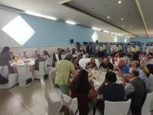 Fotografia tirada durante o almoço do 21.º Aniversário da Delegação de Leiria