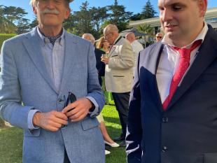 D. Duarte Pio, Duque de Bragança, e Diogo Costa, Tesoureiro da Direção Nacional da ACAPO
