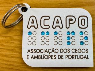 Frente do porta-chaves ACAPO